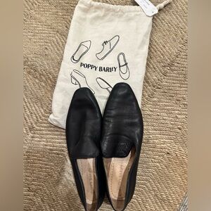 Poppy Barley Women's Black Leather Loafers